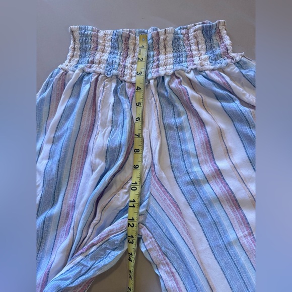 Summer Striped  Ocean Drive Summer Wide Leg Pants Quite Harbor Venice Womens L - Picture 5 of 13